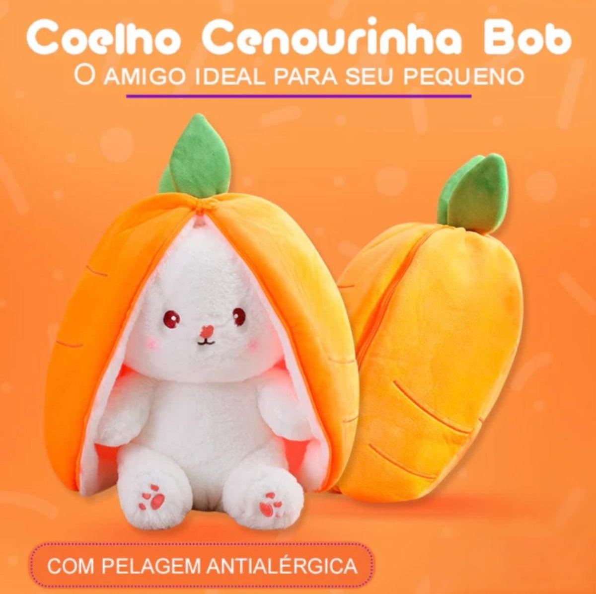 Coelho Bob - O Amigo Ideal Para Seu Pequeno (Antialérgico)